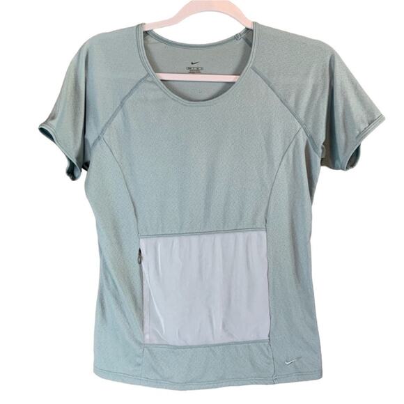 Nike Dri-Fit Short Sleeve Athletic Front Pocket Shirt Size Small - Picture 1 of 8